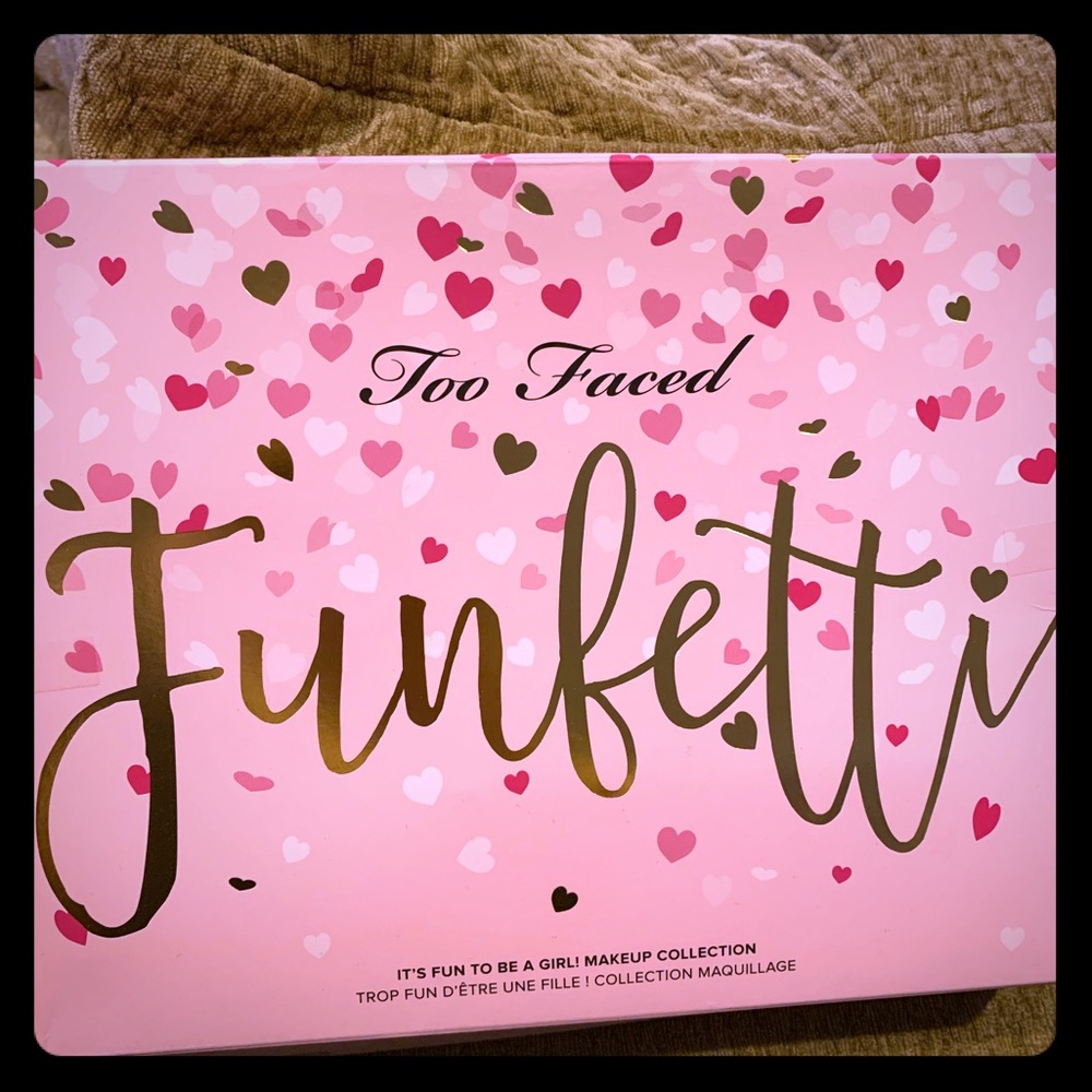 Too Faced Blush, Brush and Mascara.